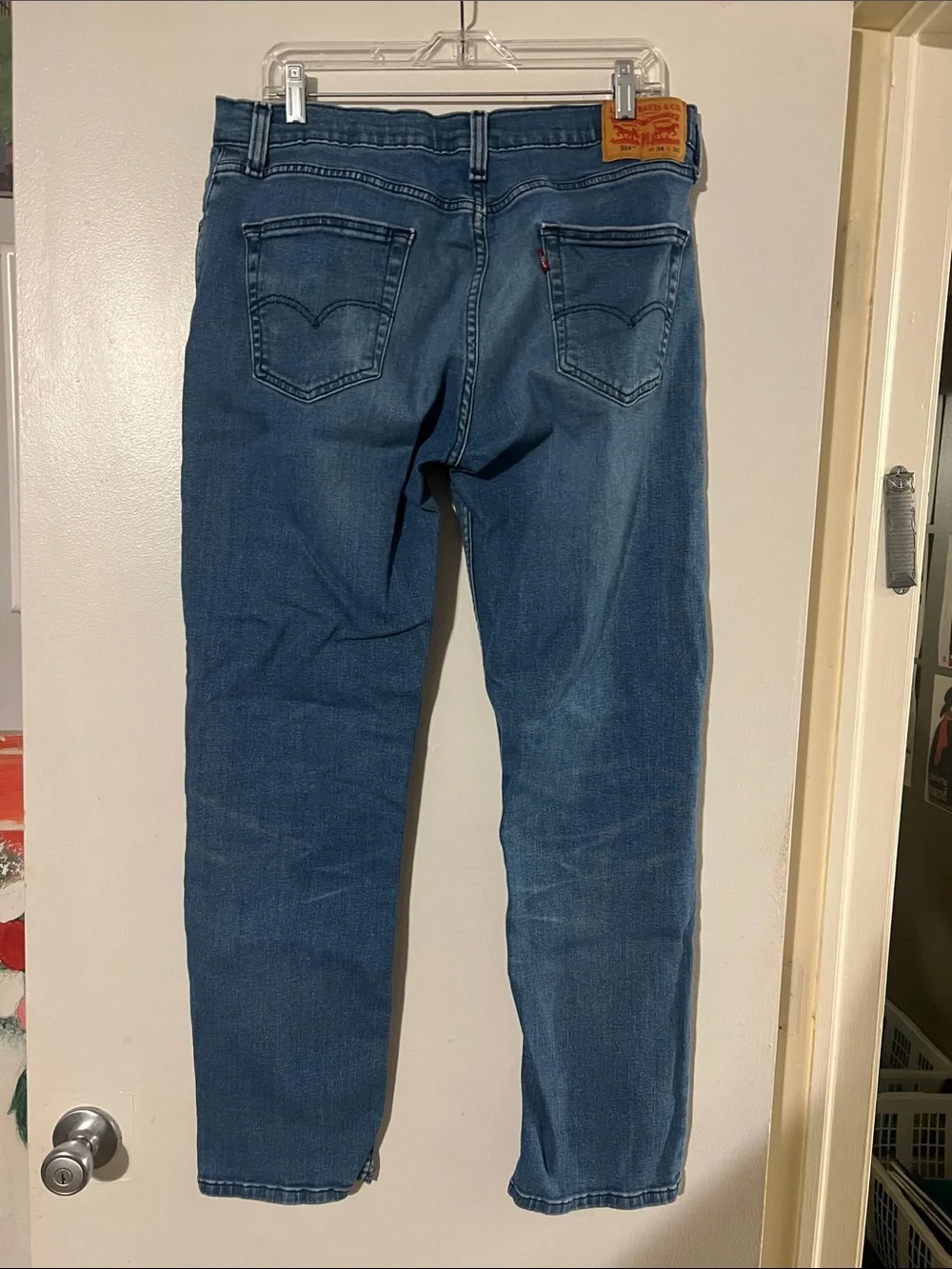 Levi’s mens 514 straight stretch denim jeans